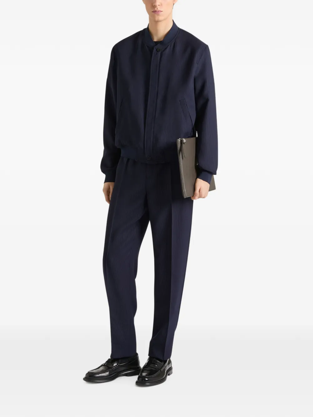 Givenchy Gestreept wollen shirtjack Blauw