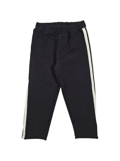 Barrow kids side-stripe logo-patch track pants