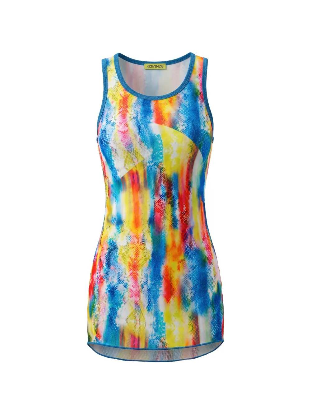 4GIVENESS KIDS Mini-jurk met slangenprint en ruches Blauw