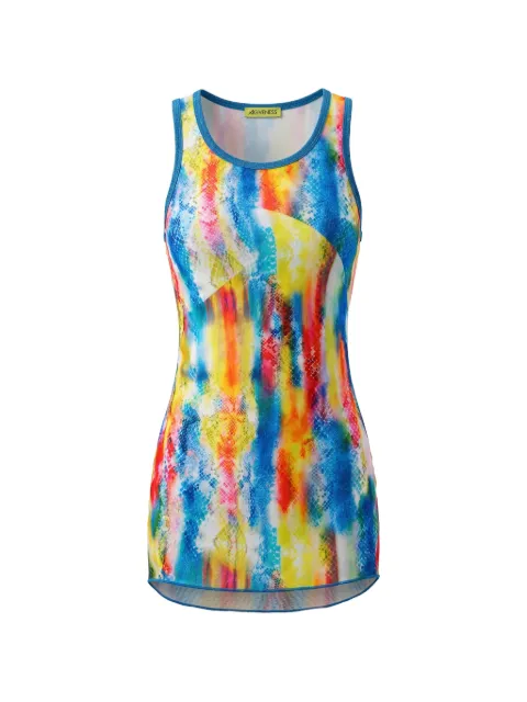 4GIVENESS KIDS snakeskin-print ruched mini dress
