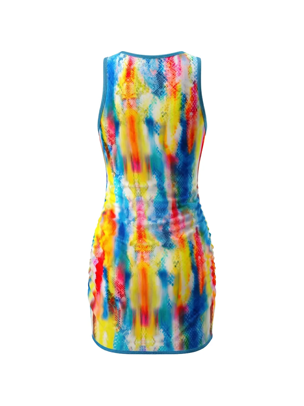 4GIVENESS KIDS Mini-jurk met slangenprint en ruches Blauw