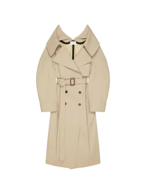 Givenchy slashed long trench in cotton