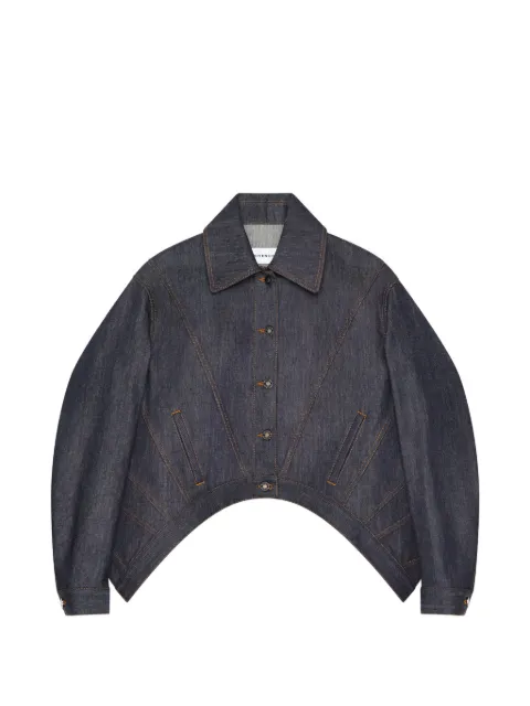 Givenchy trapeze jacket in raw denim