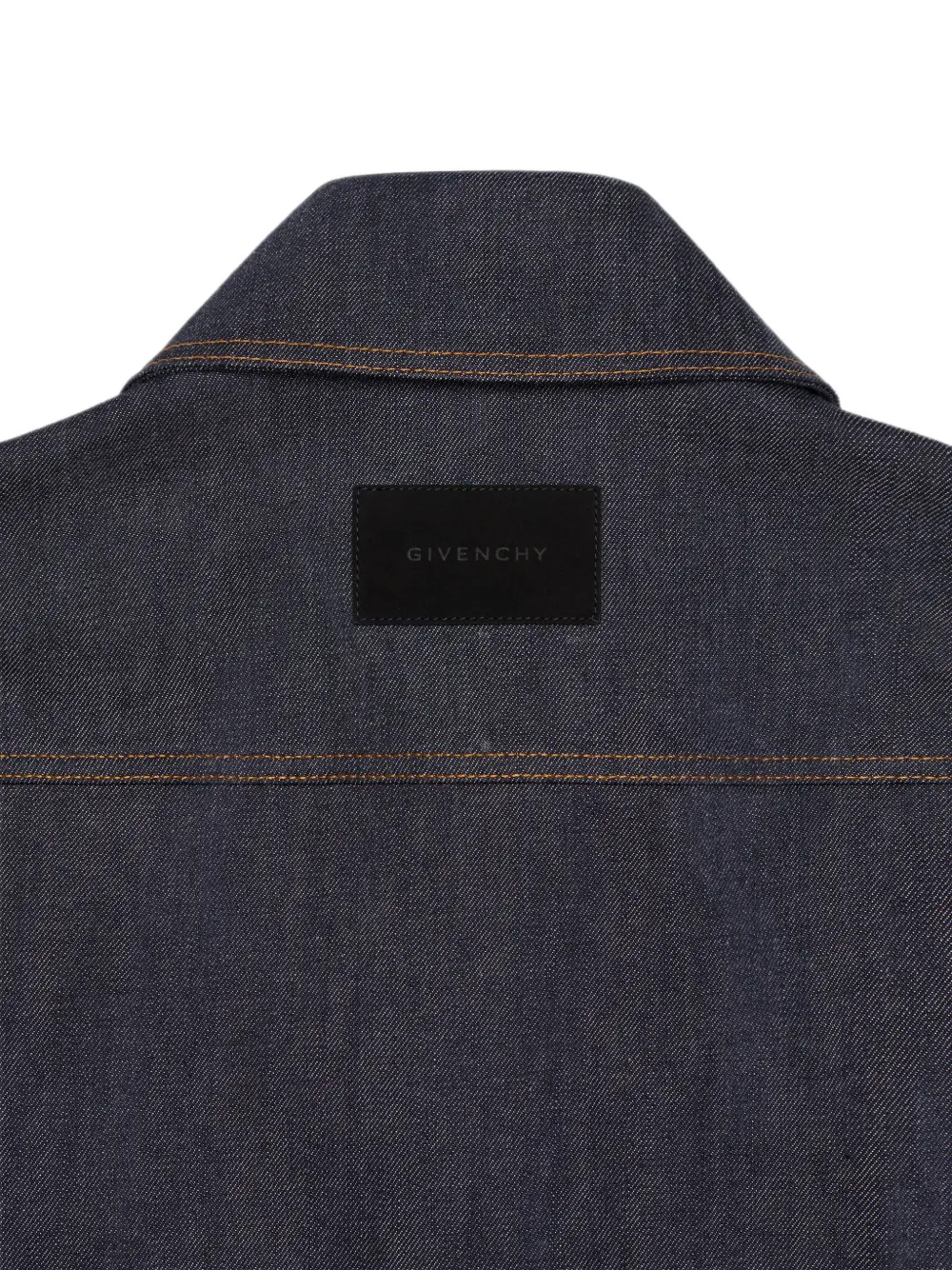 Givenchy Trapeze denim jack met rafeling Blauw