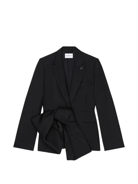 Givenchy single-breasted jacket in wool and mohair with bow