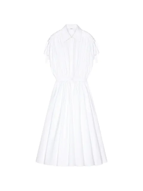 Givenchy ruched poplin shirt midi dress