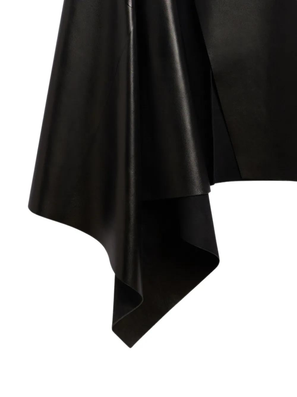 Givenchy Slashed leren maxi-rok Zwart