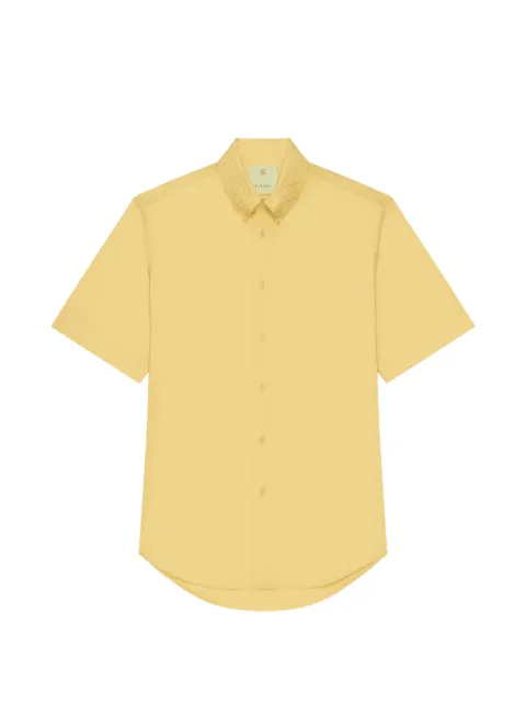Givenchy monogram-jacquard short-sleeve shirt
