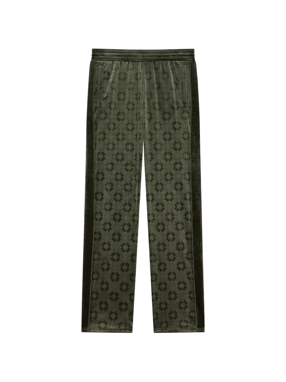 Givenchy pantalon de jogging en velours monogrammé 72 - Vert Givenchy pantalon de jogging en velours monogrammé 72 - Vert