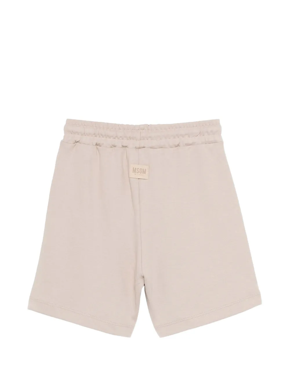 MSGM Kids Trainingsshorts met logoprint Beige