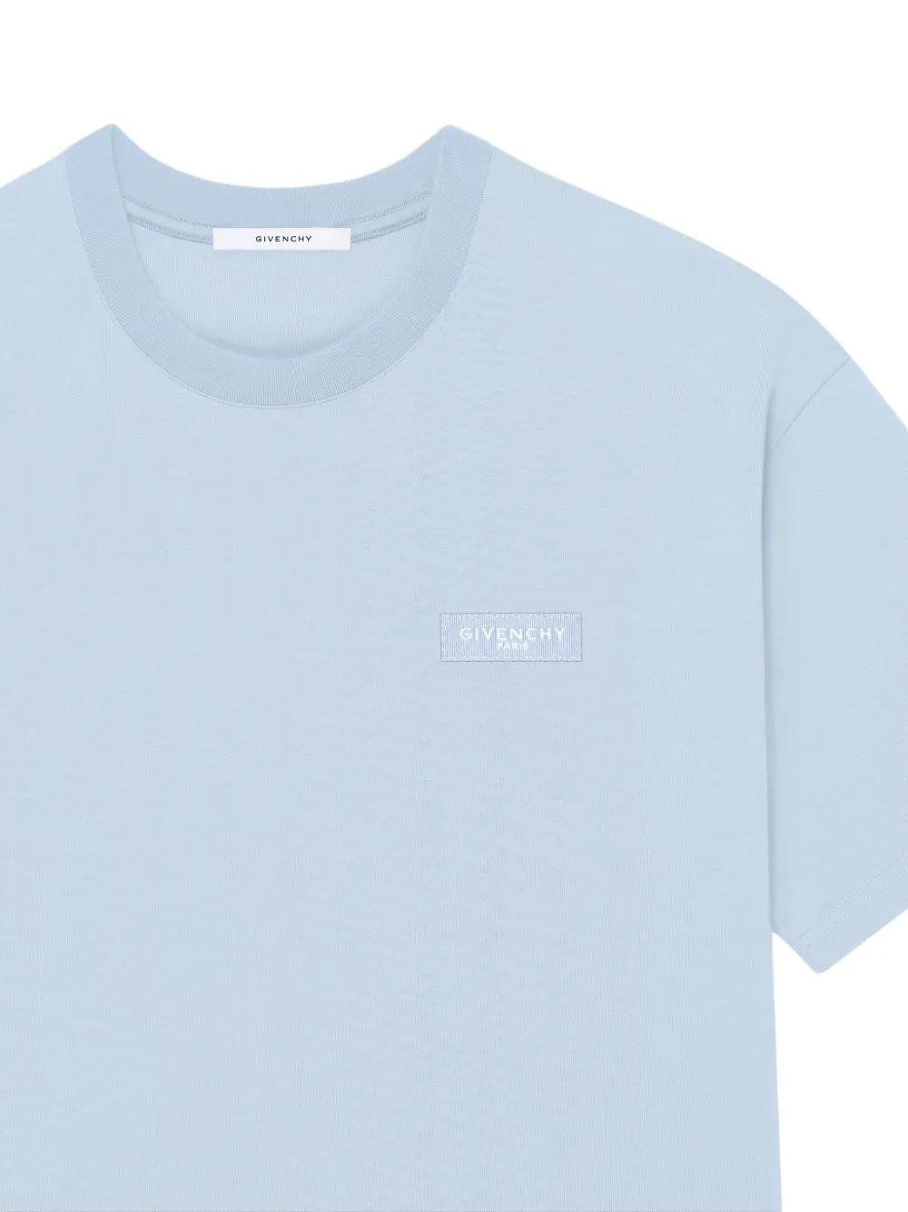 Givenchy Katoenen T-shirt met Paris-grosgrain Blauw