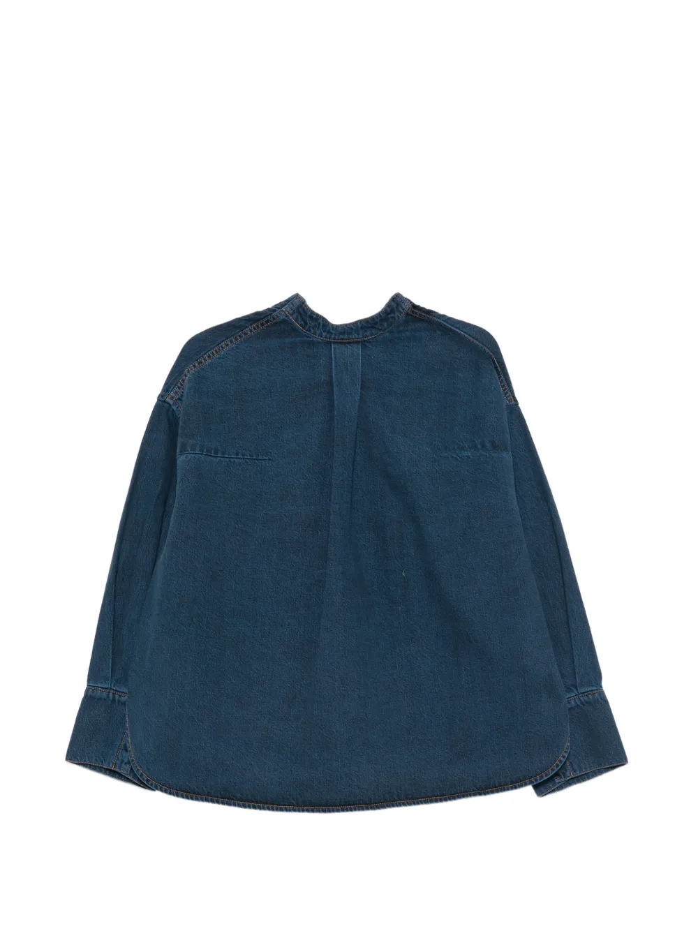 Christian Wijnants Denim jack met opgestikte zak en V-hals Blauw