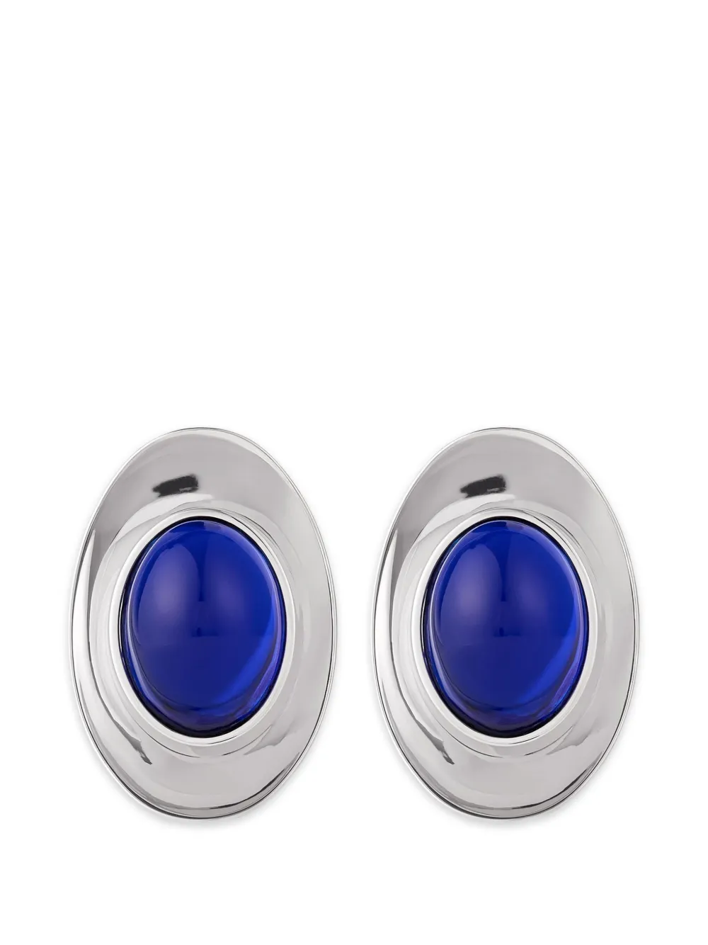 Givenchy Orecchini Sculpted Gem in metallo e resina - Blu