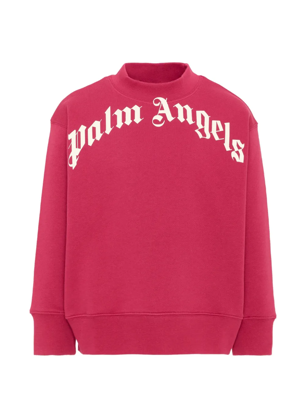 Palm Angels Kids logo-print high-neck sweater - Rosa