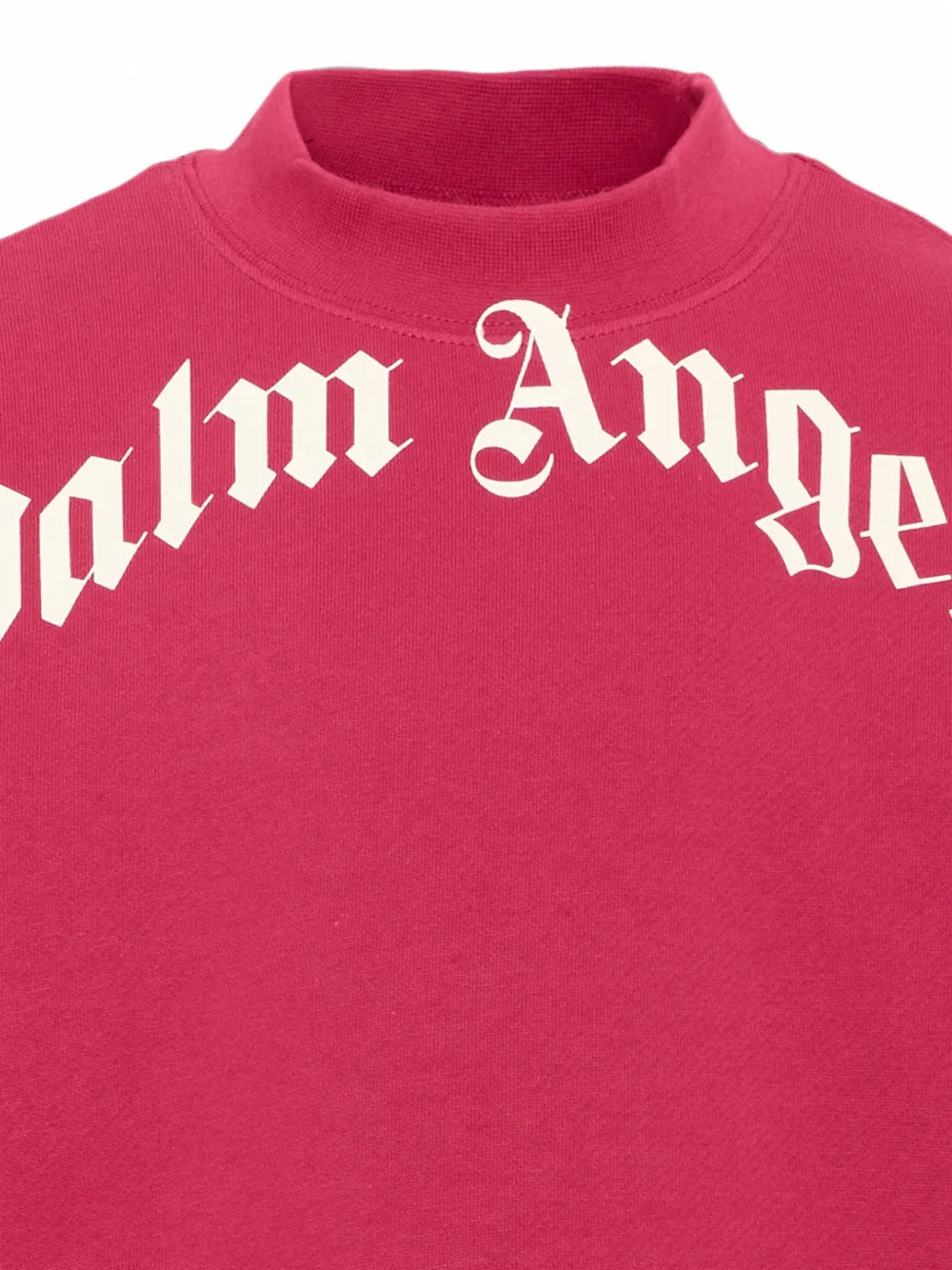 Palm Angels Kids Trui met logoprint en hoge hals Roze