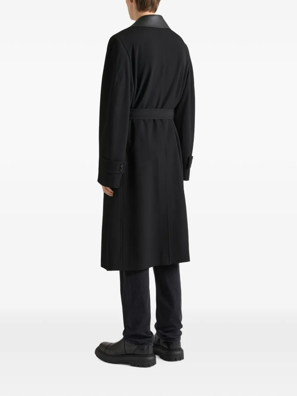 Givenchy Couture Seam wollen trenchcoat Zwart