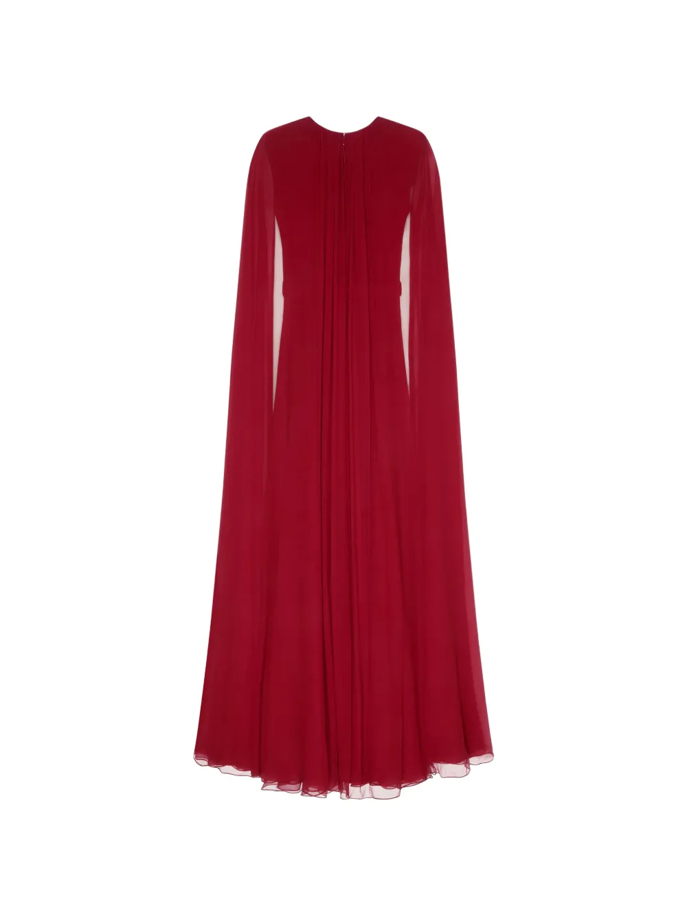 Givenchy Zijden avondjurk met cape Rood