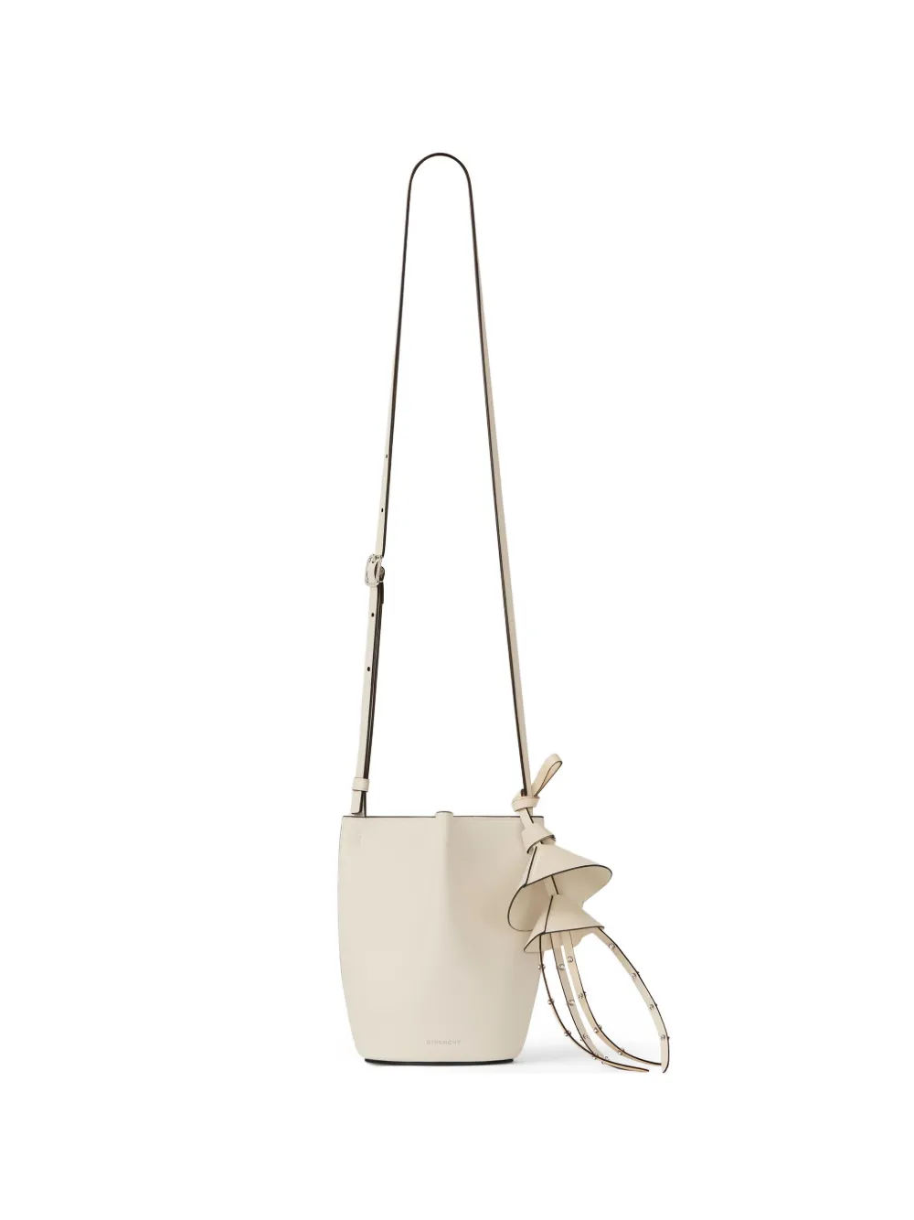 Givenchy nano snap bucket bag in grained leather