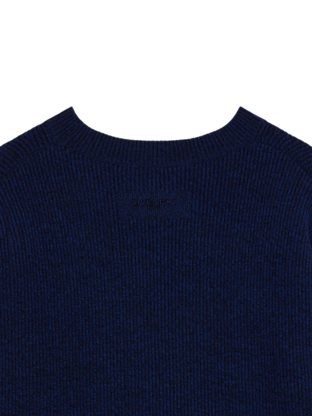 Givenchy Asymmetrische ribgebreide trui Blauw