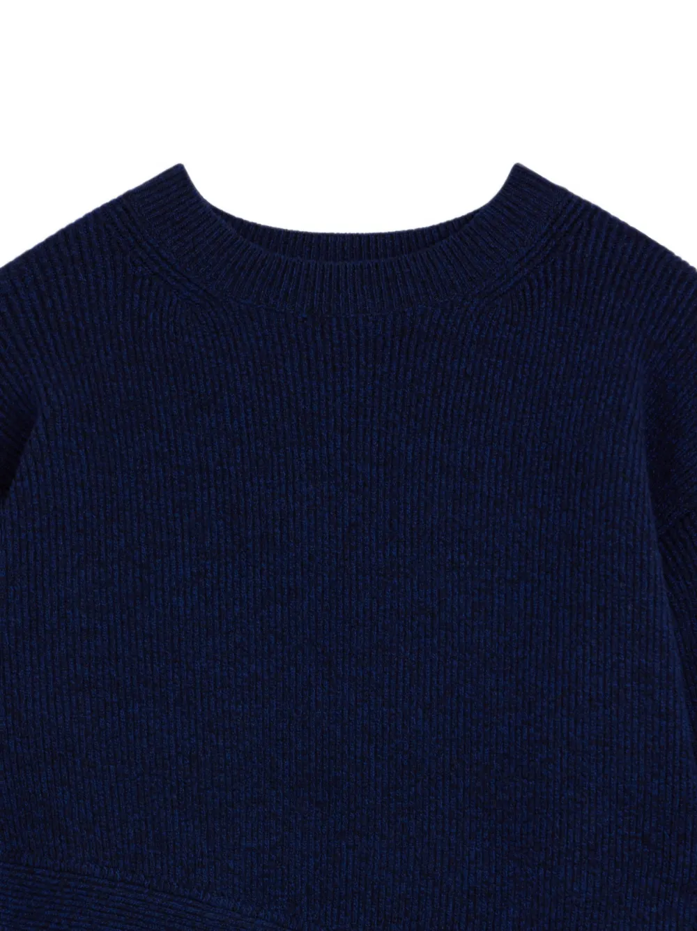 Givenchy Asymmetrische ribgebreide trui Blauw