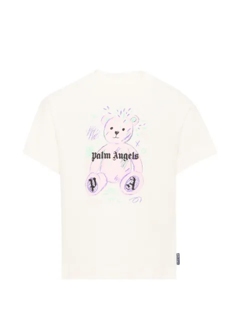 Palm Angels Kids teddy-print short-sleeve T-shirt