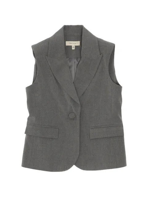 TWINSET Kids peak-lapel waistcoat
