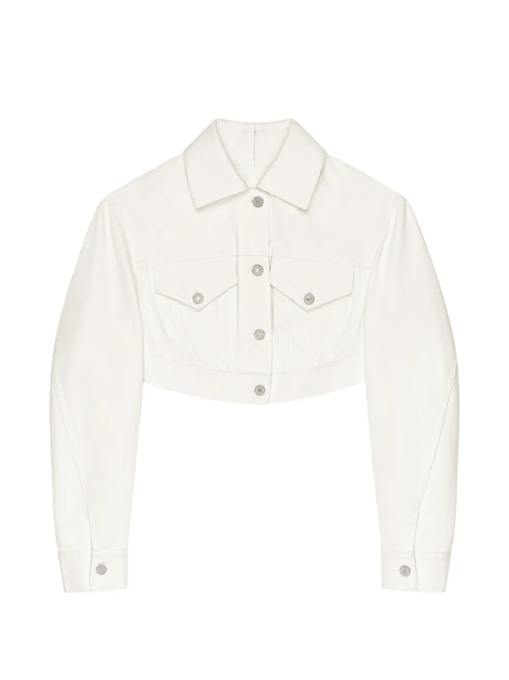 Givenchy veste crop en coton à dos ouvert - Blanc Givenchy veste crop en coton à dos ouvert - Blanc