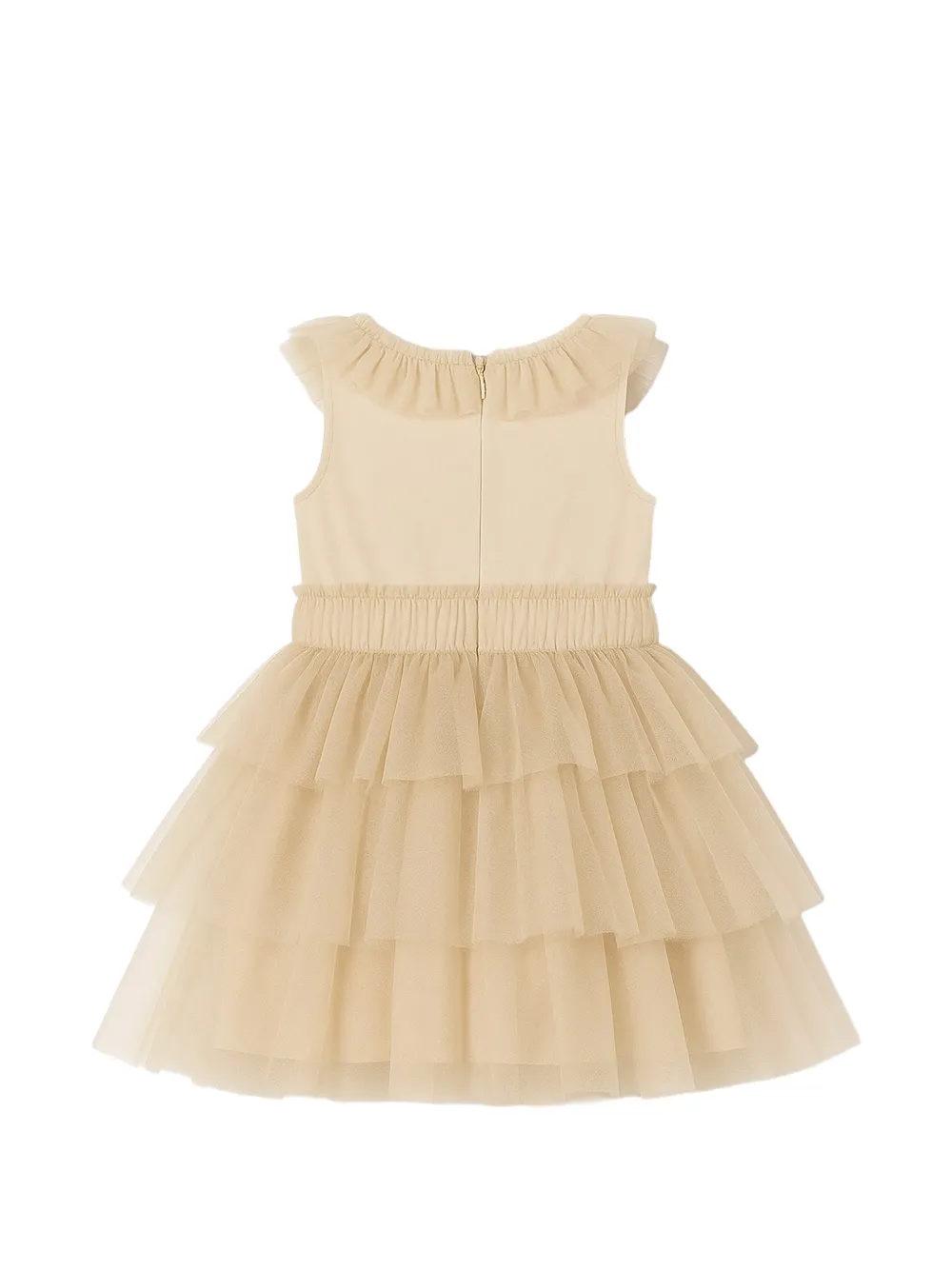 Monnalisa Jurk met ruches Beige