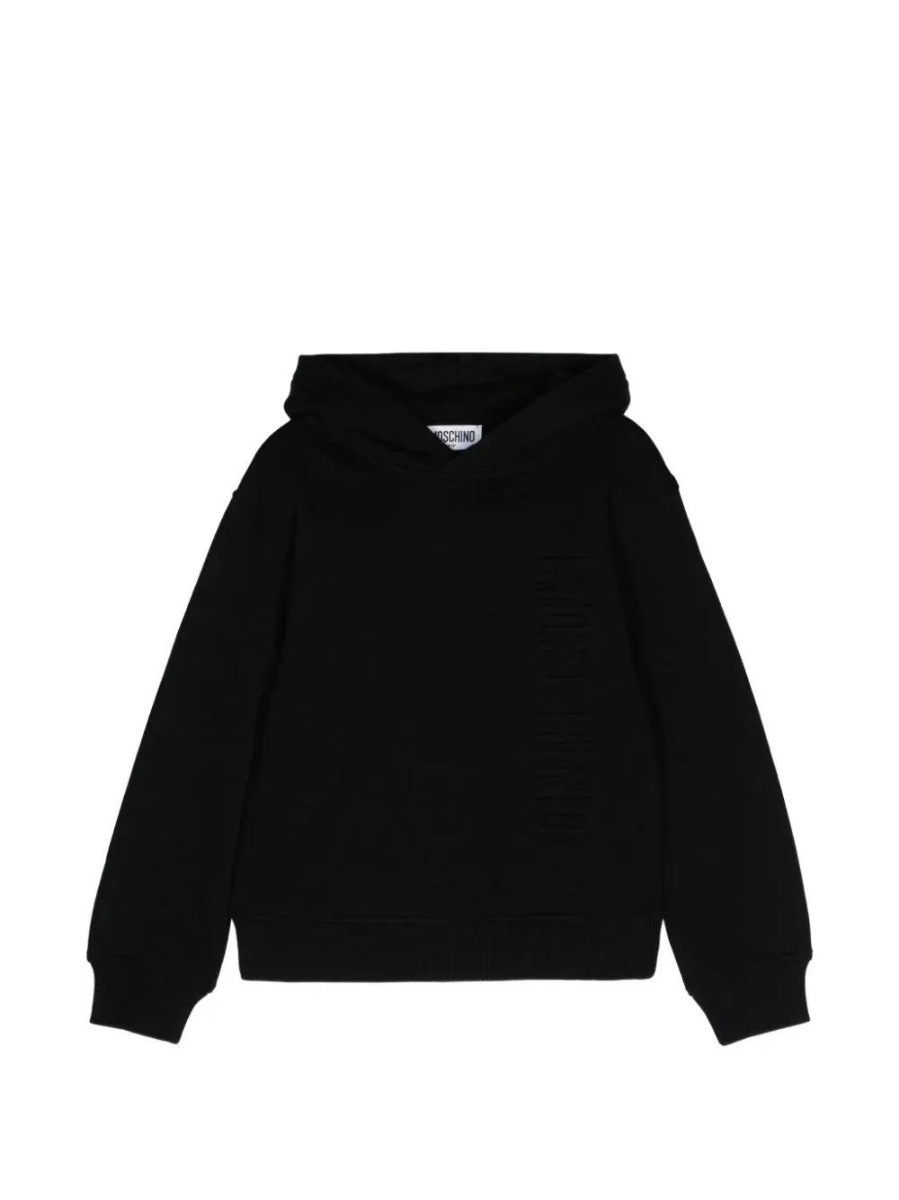 Moschino Kids Felpa con cappuccio e maniche lunghe - Nero