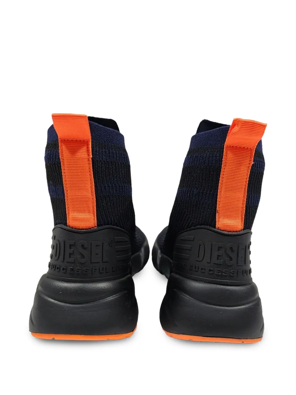 Diesel Kids panelled sneakers Blauw