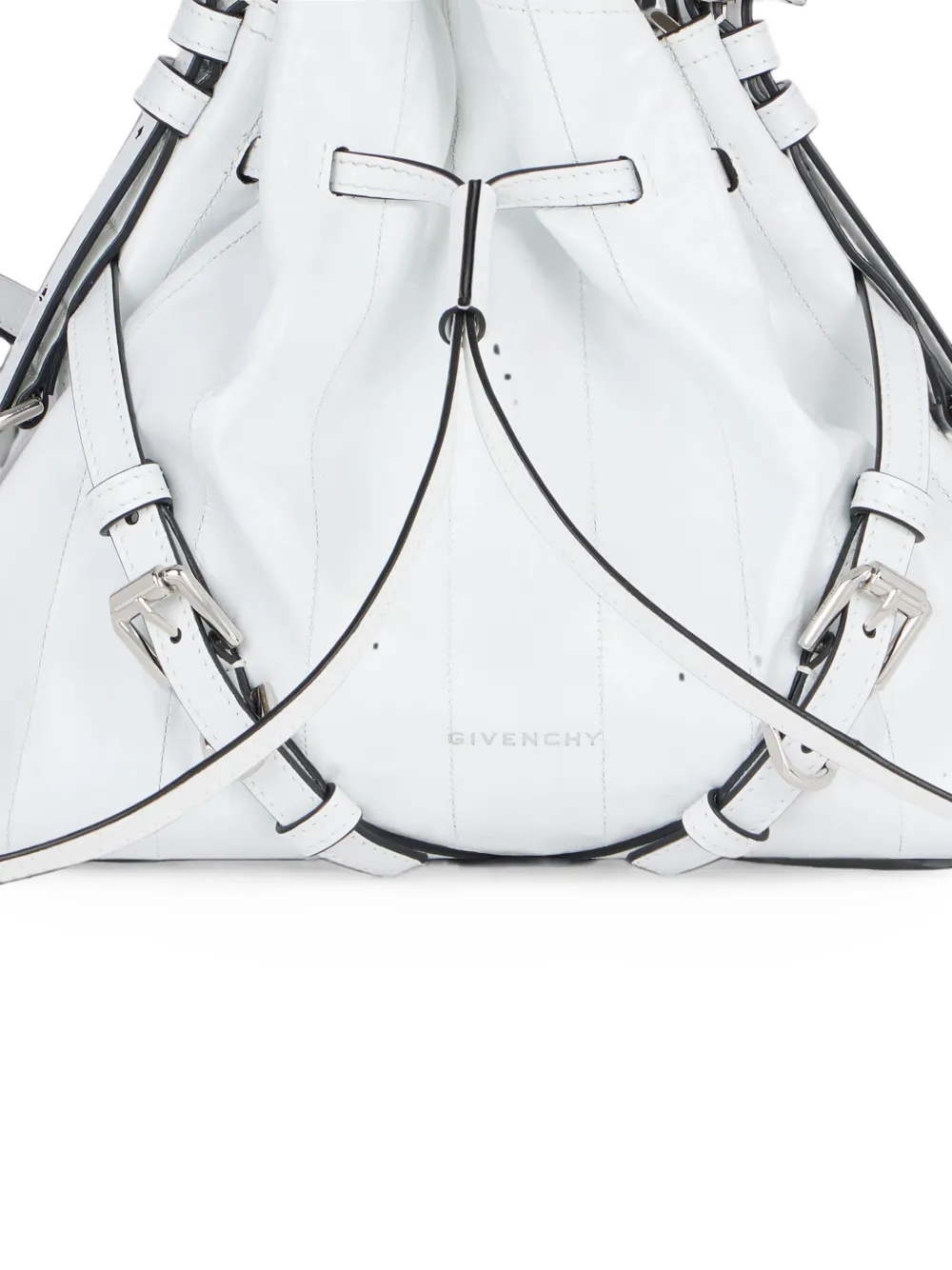 Givenchy Kleine Voyou Bucket-tas van myxine leer Wit