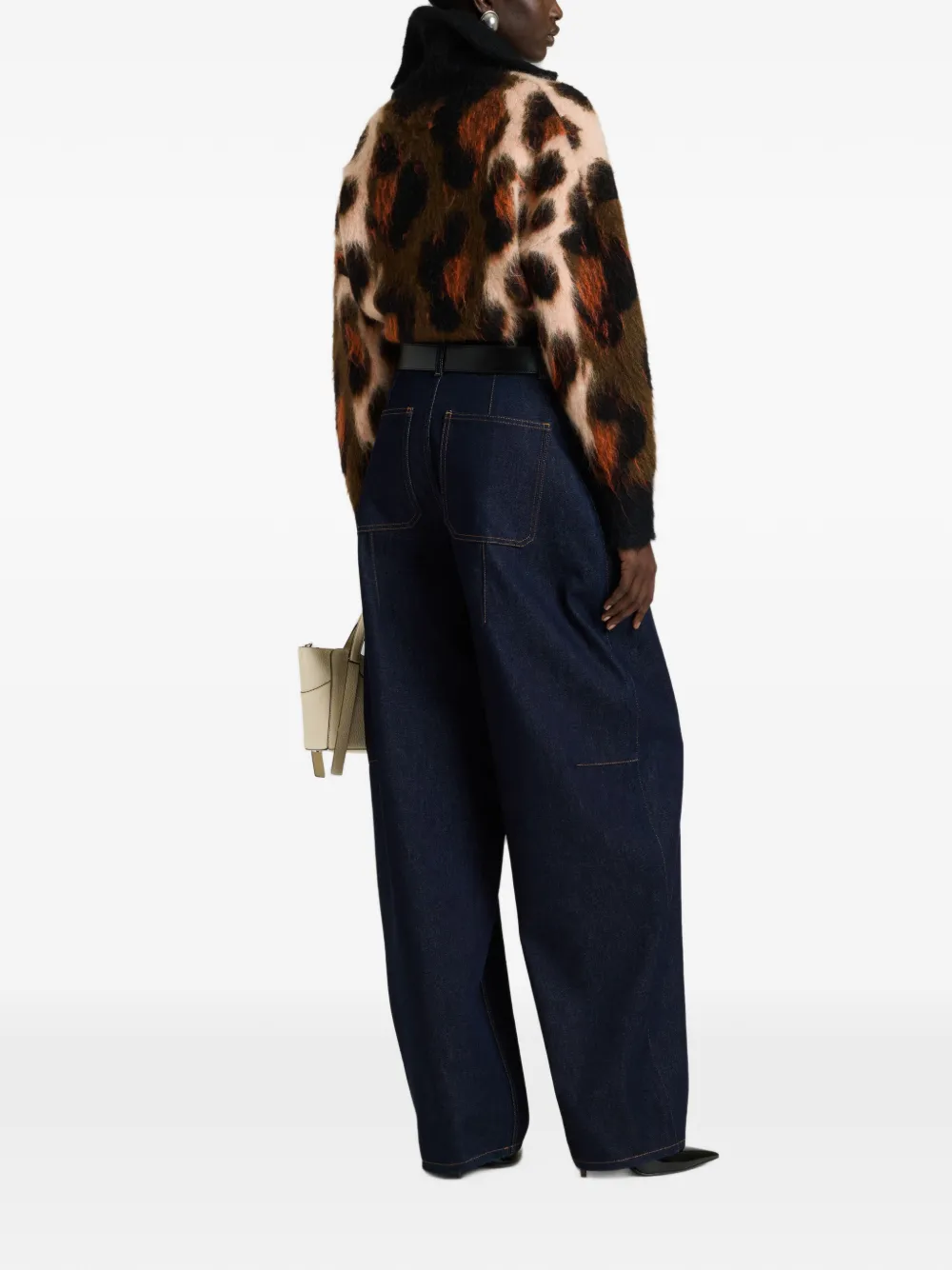 Givenchy Shirtjack met geborsteld-effect jacquard met luipaard-print Zwart