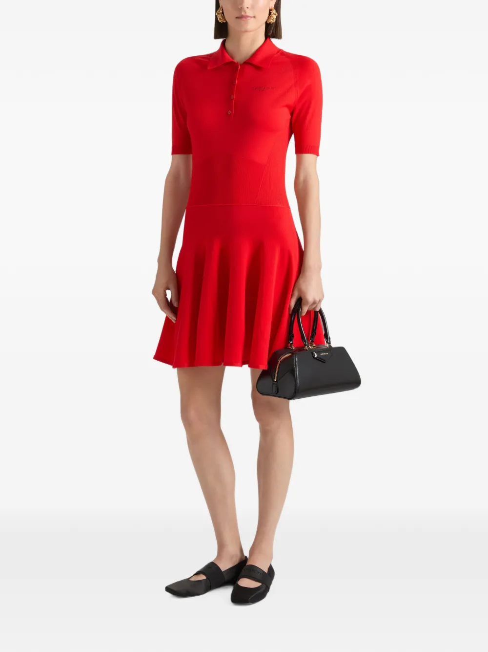 Givenchy Gebreide mini-polojurk Rood
