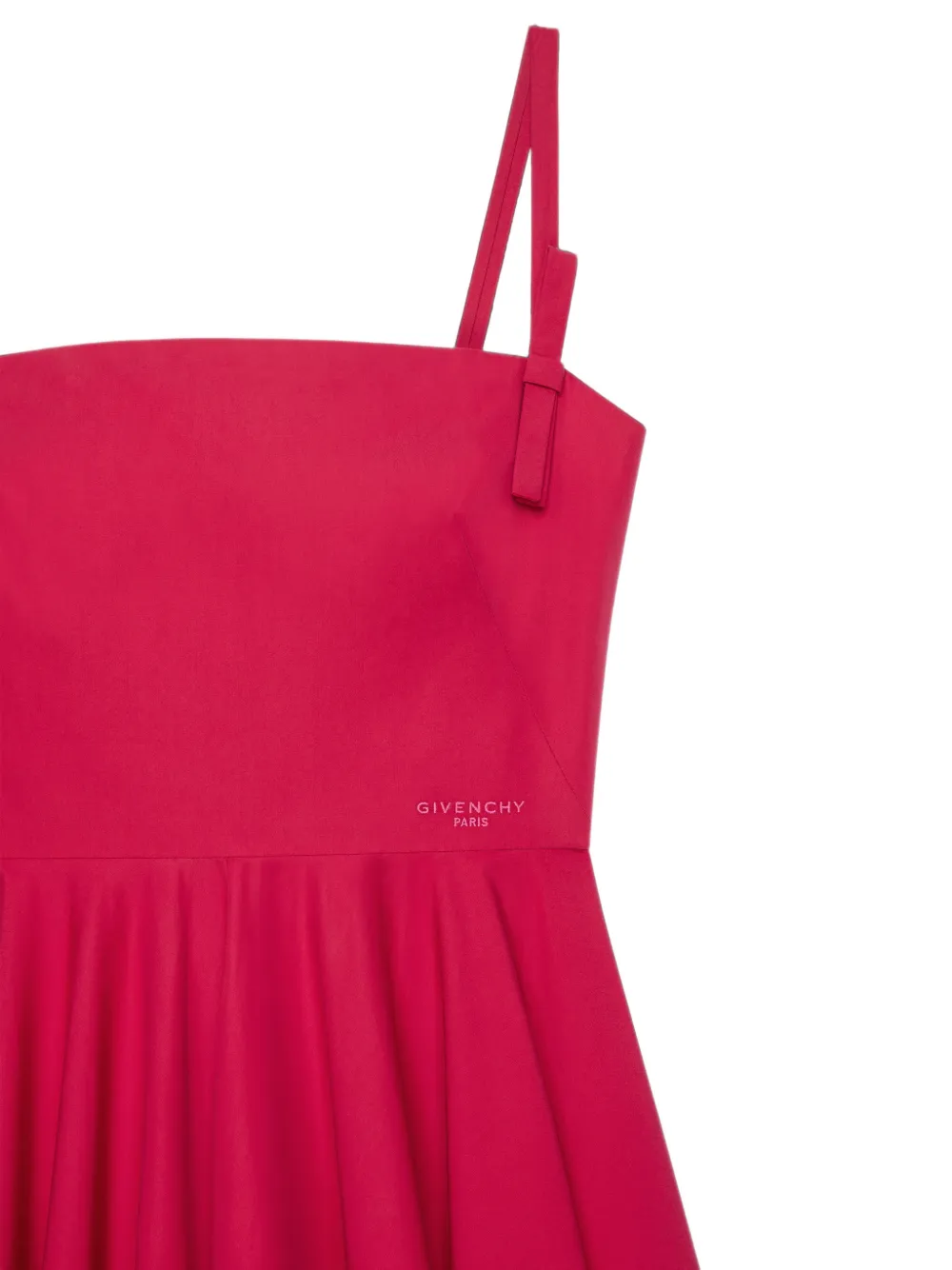 Givenchy Sliced popeline maxi-jurk met strikken Roze