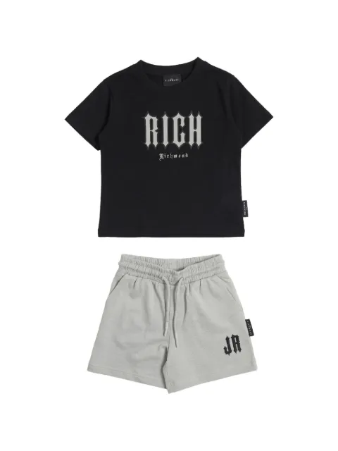 John Richmond Junior set de pantalones cortos de deporte y camiseta con logo