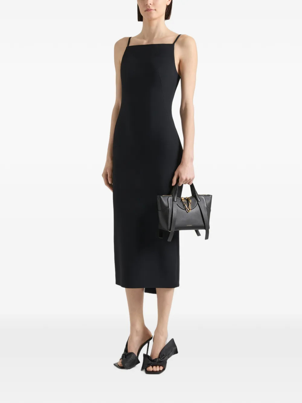 Givenchy Kleine The Snatch tas van bewerkt leer Zwart