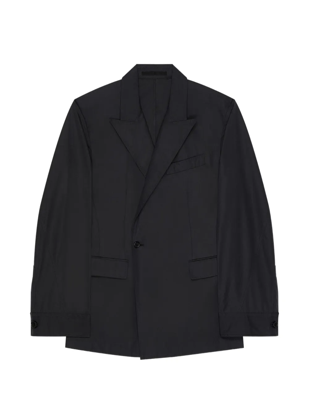 Givenchy couture seam double-breasted regular jacket in poplin · 50