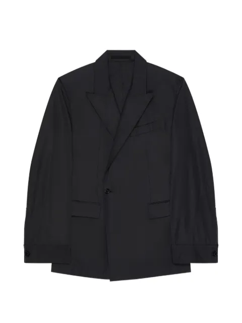 Givenchy couture seam double-breasted regular jacket in poplin