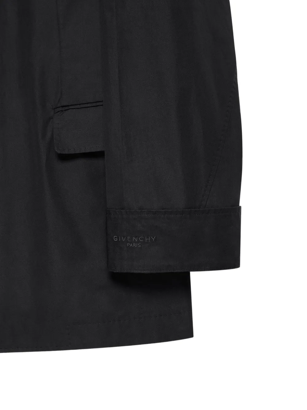 Givenchy Couture Seam popeline jack met dubbele rij knopen Zwart