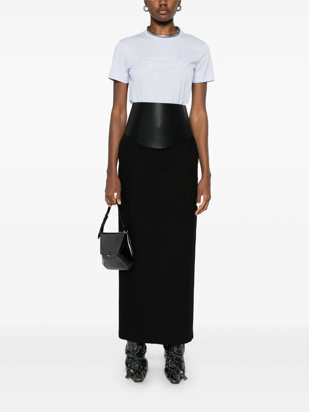 Givenchy Katoenen slim-fit T-shirt met -medaillon Blauw