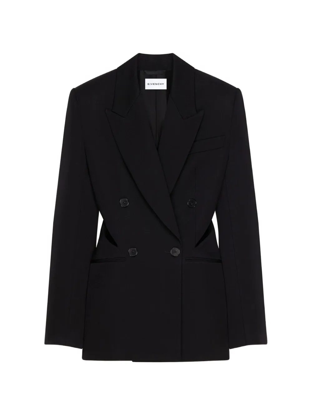 Givenchy Doppelreihige Jacke aus Wolle - Schwarz