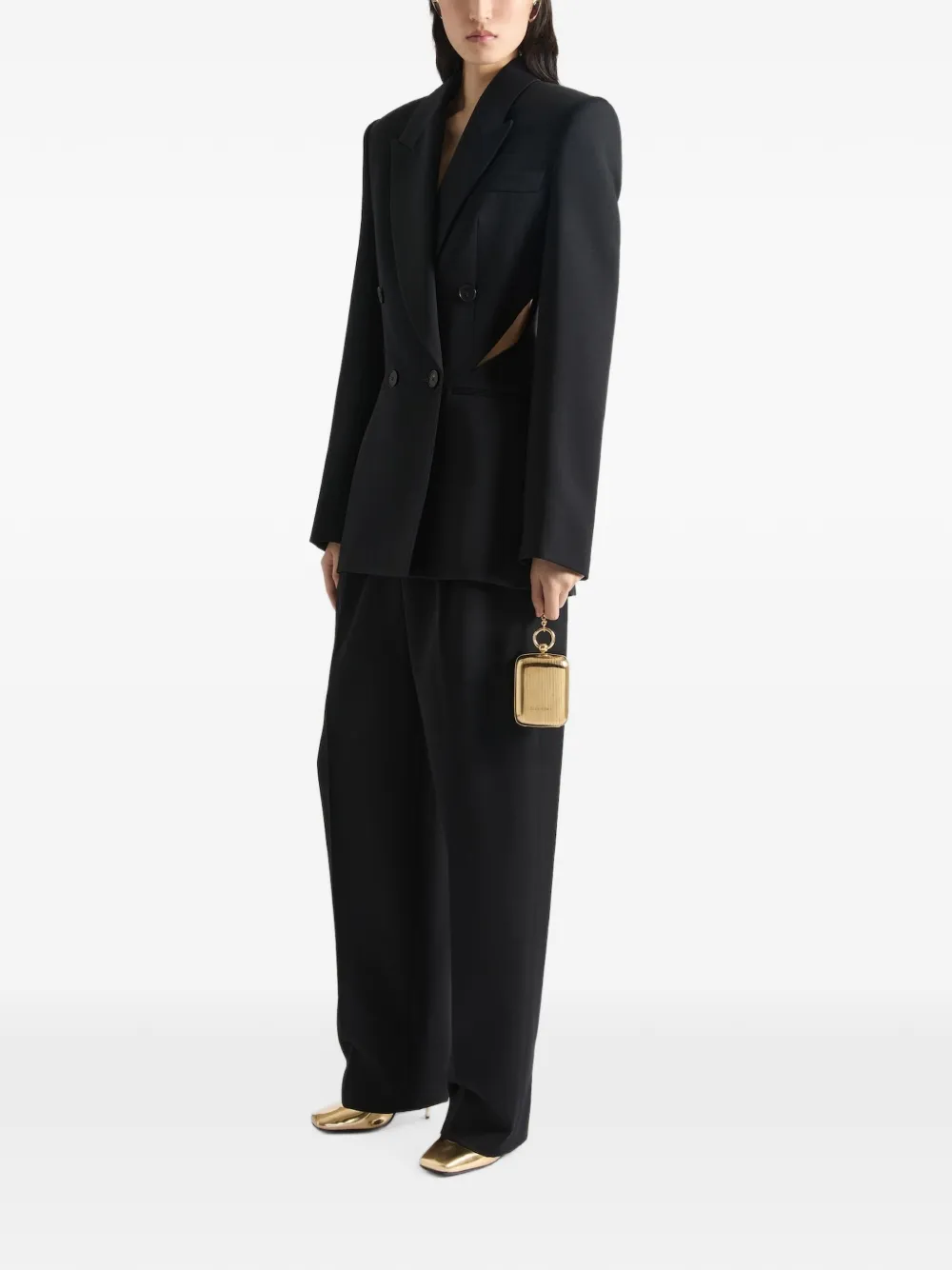 Givenchy Wollen jack met dubbele rij knopen Zwart