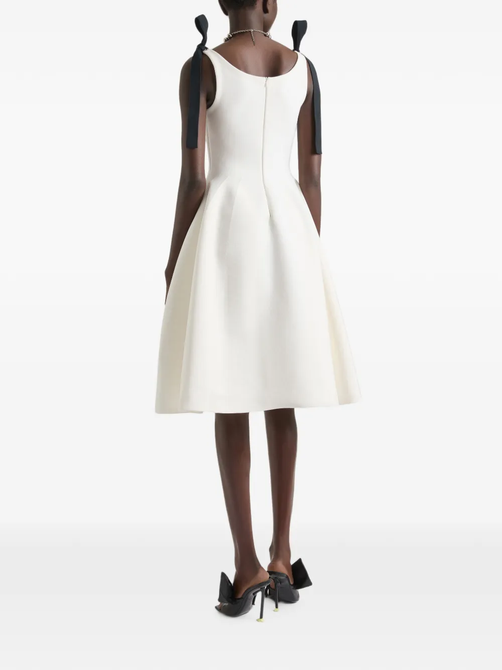 Givenchy Gebreide midi-jurk met strikken Wit