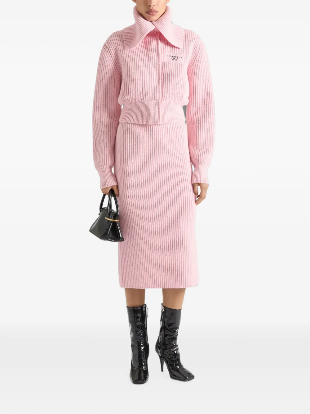 Givenchy Wollen midi-kokerrok Roze