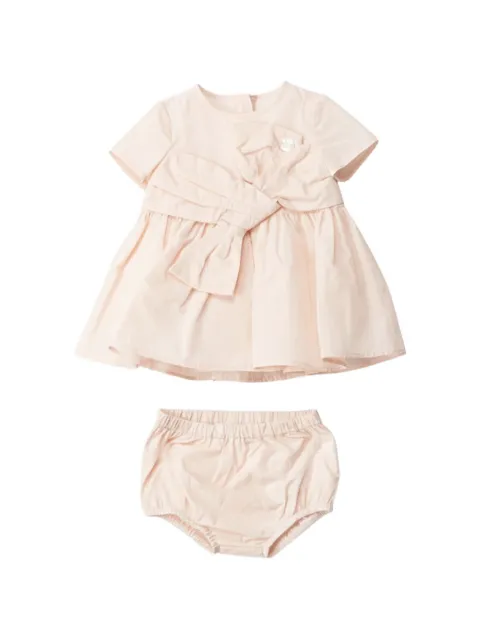 Elisabetta Franchi Kids bow-detail pleated dress