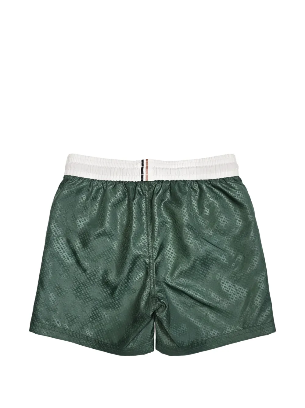 BOSS Kidswear Zwembroek met monogramprint Groen