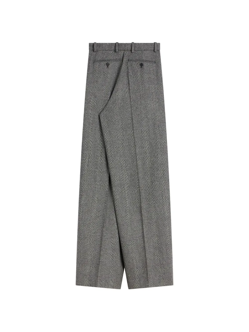 Givenchy Geruite flanellen plooibroek Grijs