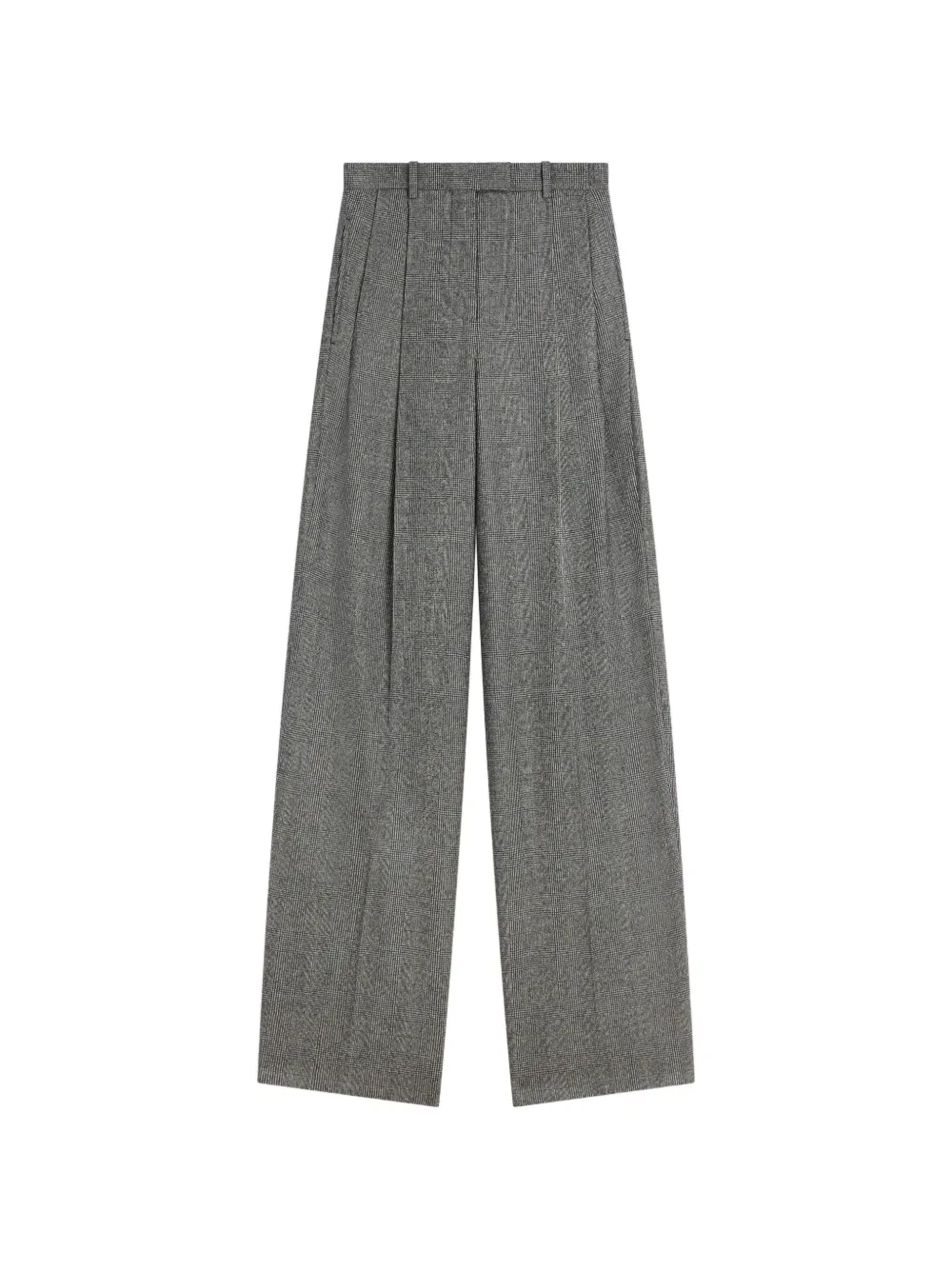 Givenchy pantalon plissé à carreaux en flanelle - Gris Givenchy pantalon plissé à carreaux en flanelle - Gris