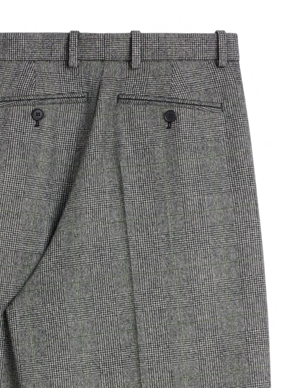 Givenchy Geruite flanellen plooibroek Grijs
