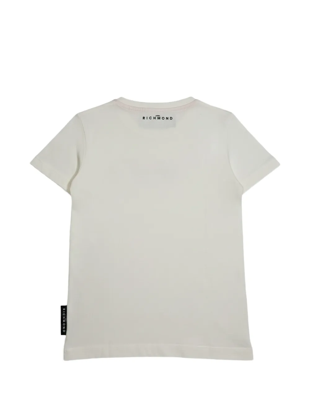 John Richmond Junior T-shirt met geborduurd logo Beige